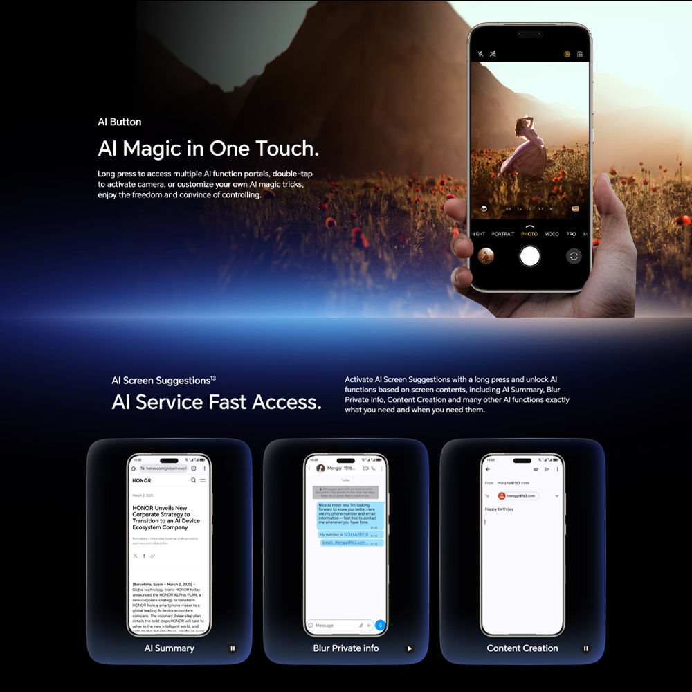 HONOR Magic8 Pro | Snapdragon® 8 Elite Gen 5 | 200MP Ultra Night Telephoto | 100W Honor Wired SuperCharge | IP68, IP69 & IP69K11