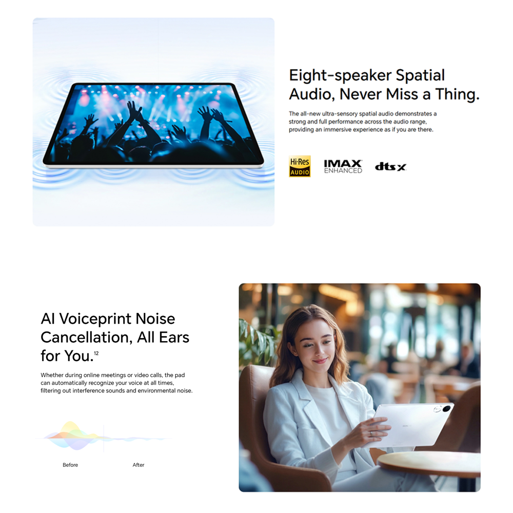 HONOR Pad V9 12GB+12GB+256GB | 11.5 inches | 13MP Camera | Mediatek Dimensity 8350 (4 nm) | Li-Po 10100mAh