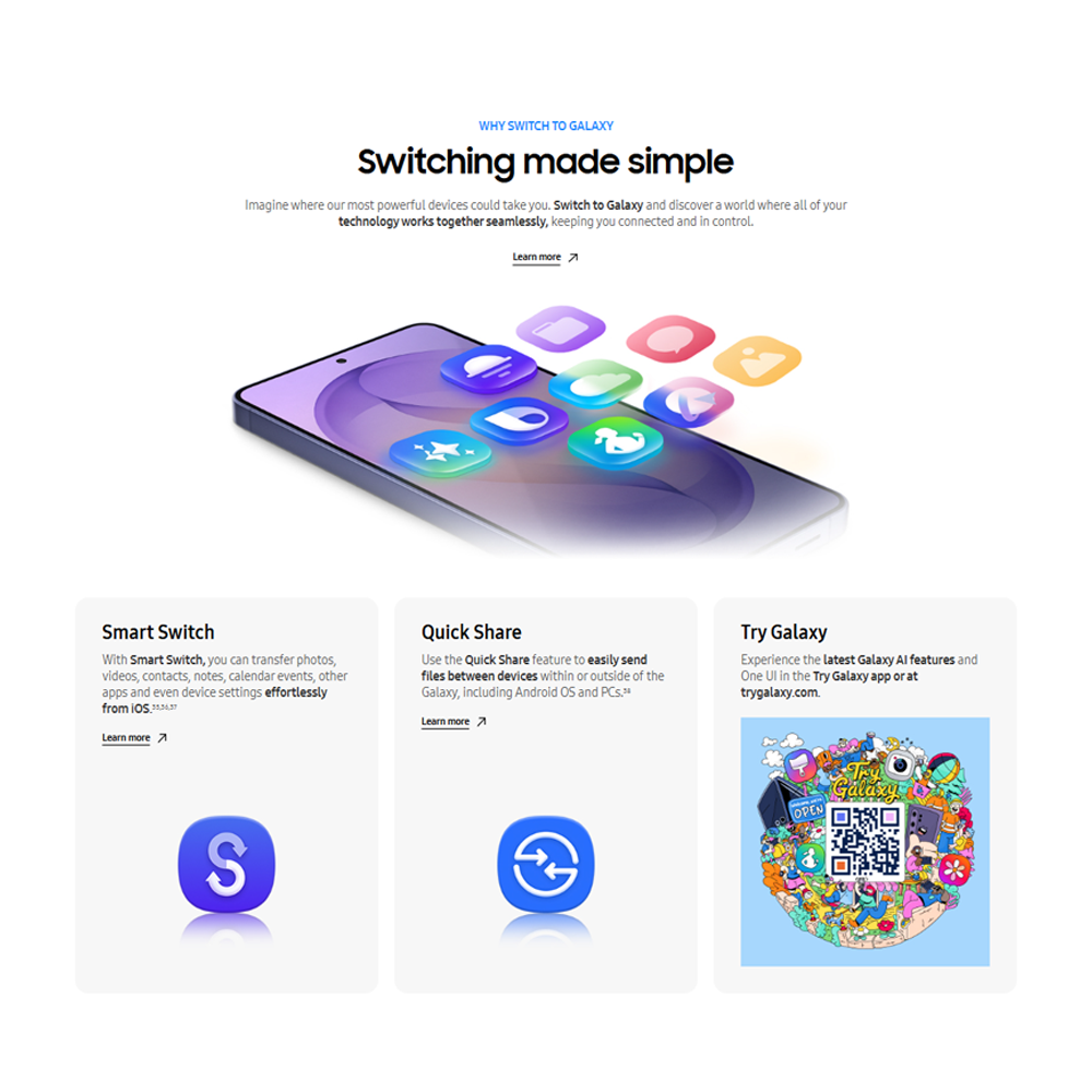 SAMSUNG Galaxy S26+ 12GB+256GB/12GB+512GB | 6.7 inches, Dynamic LTPO AMOLED 2X | 50MP Rear Camera | Exynos 2600 (2 nm) | Dual SIM | Li-Ion 4900 mAh, 45W wired