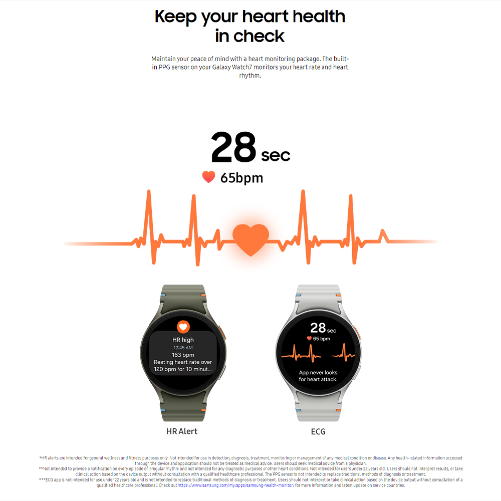 SAMSUNG Galaxy Watch7 Bluetooth 40mm 44mm | Personalized Sleep Coaching | Advanced fitness tracking