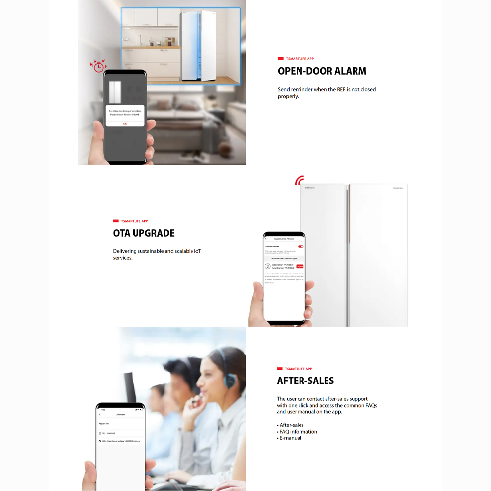 TOSHIBA 820L Side by Side Origin Inverter PureAIR Turbo Refrigerator Fuji GR-RS905WIA-PGY(67) | NaturePURE | Roomy Storage | Extra Chill