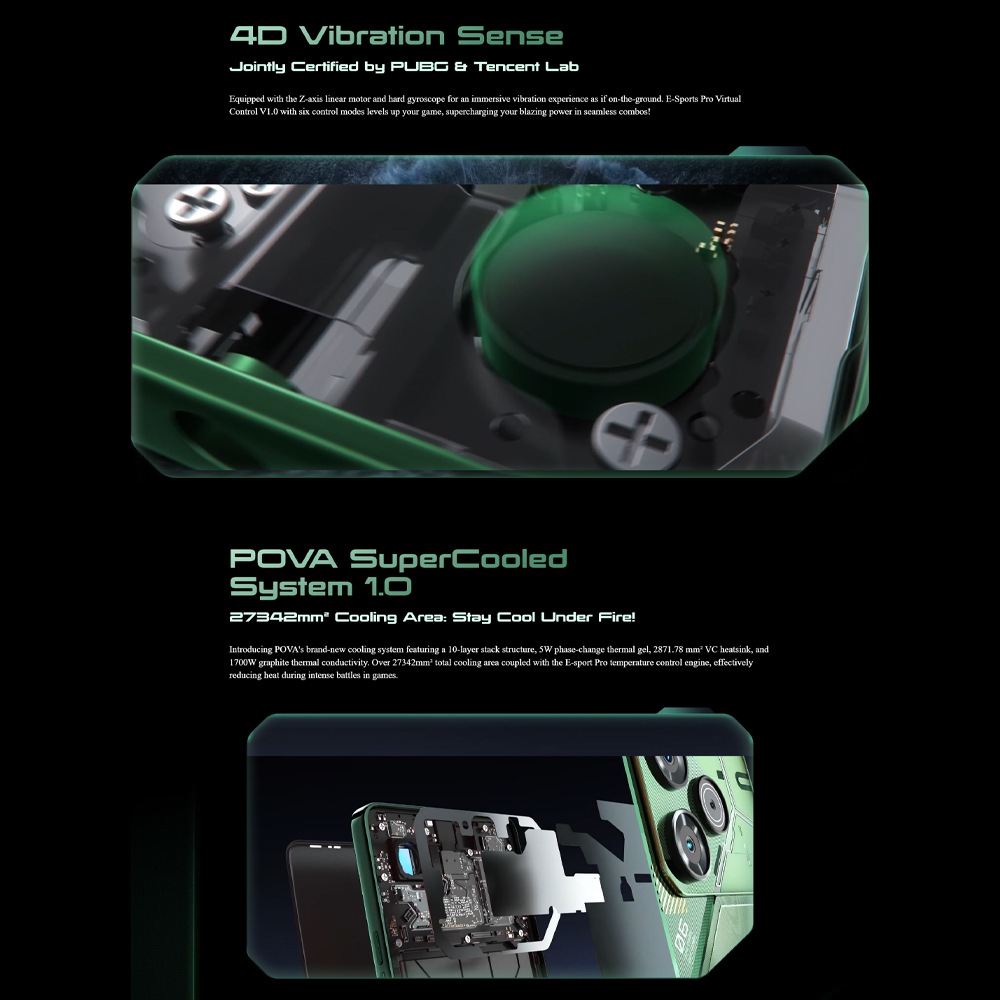 Tecno POVA 6 Pro 5G 12GB+12GB+256GB | Mediatek Dimensity 6080 (6 nm) | Dual Sims | LTE/5G