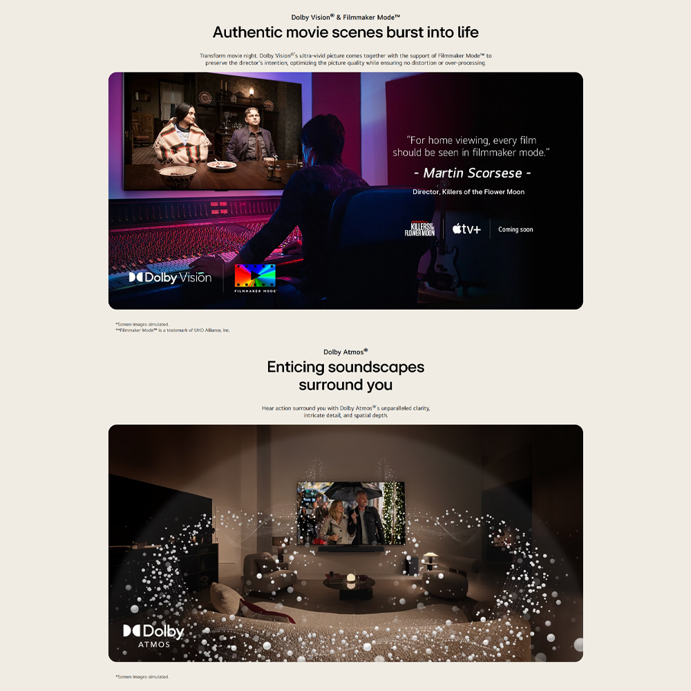 LG 65" C4 4K UHD OLED evo AI Smart TV OLED65C4PSA | Ultra Slim | webOS Re:New Program | olby Atmos® and Dolby Vision®