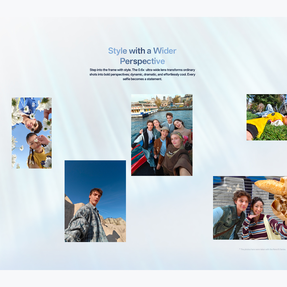 OPPO Reno15 5G | 80W SUPERVOOC™ Flash Charge | 3.5x Telephoto Vibe Portrait | AI Motion Photo Popout | 50MP Ultra Wide Selfie Camera