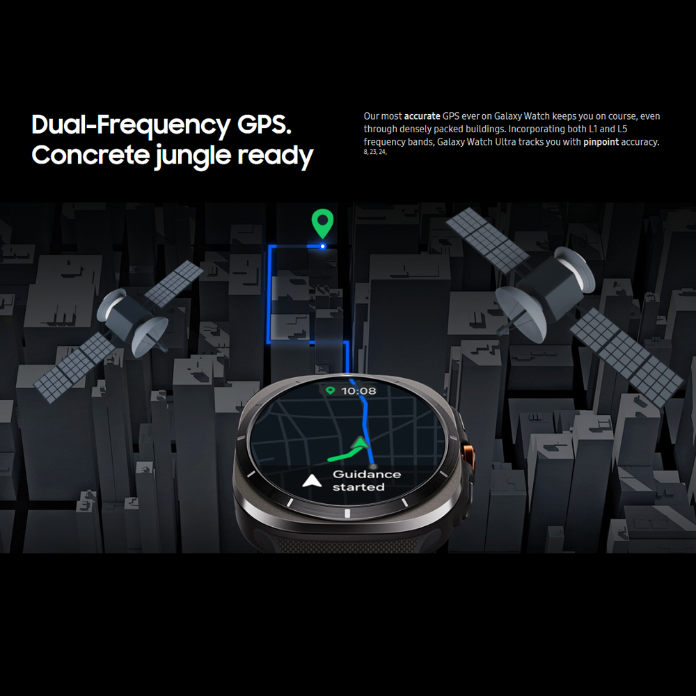 SAMSUNG Galaxy Watch Ultra (LTE) 47mm | 10 ATM water resistance | Immediate Safety Siren | Dual-Frequency GPS