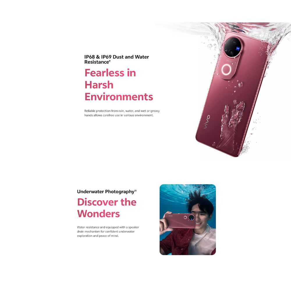 vivo V50 5G 8GB+256GB/12GB+256GB/12GB+512GB | 6.77 inches, AMOLED | Qualcomm SM7550-AB Snapdragon 7 Gen 3 (4 nm) | Li-Po 6000 mAh, 90W Flashcharge