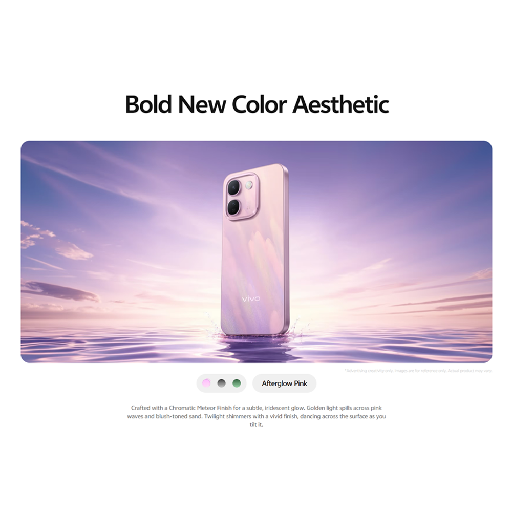 vivo V80 Lite 6GB+128GB/ 6GB+256GB/ 8GB+256GB | 6.83 inches, AMOLED | 50MP Rear Camera | Mediatek Dimensity 7300e (6 nm) | 10000mAh, 44W Fast Charge