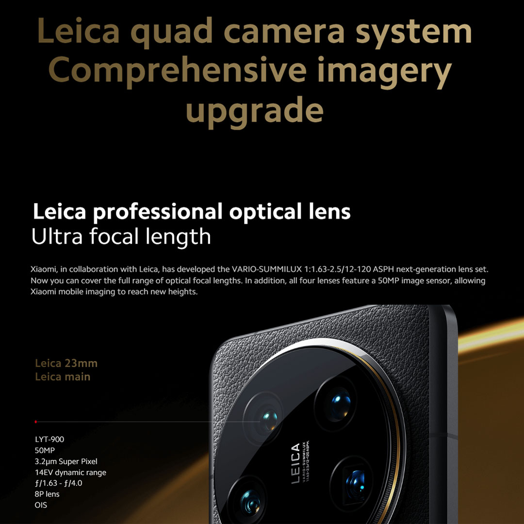 Xiaomi 14 12GB+512GB | Ultra-large Image Sensor | Supports Dolby Vision® Shooting | Leading Imagery | Compact Size | Smartphone with 1 Year Warranty