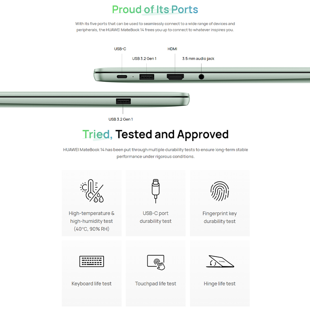 Huawei MateBook 14 Core Ultra 2024 Laptop | 2.8K OLED Touch-Control | AI Camera | Ultra Processors | 2  Year General Warranty