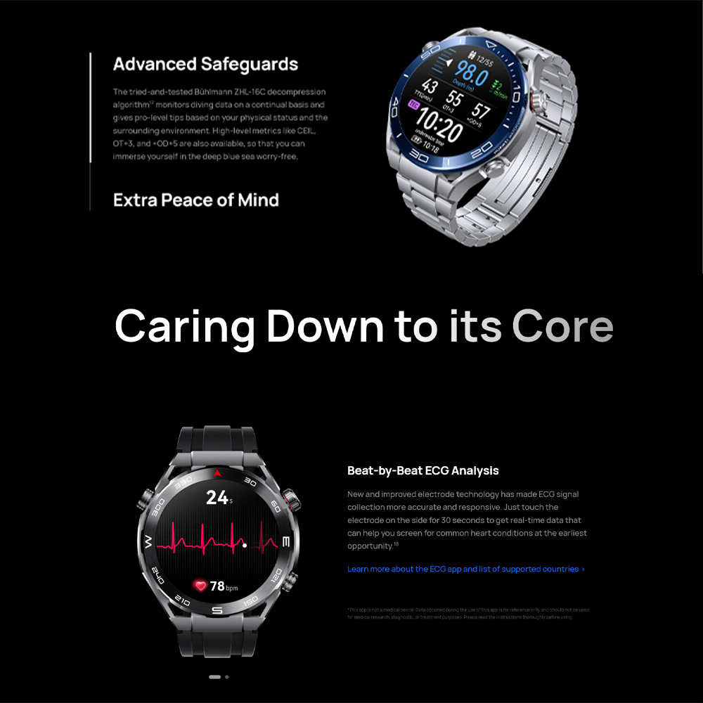 Huawei Watch Ultimate HNBR/ Titanium Strap | Liquid Metal Material | Pro-level Sports | Bluetooth Calling