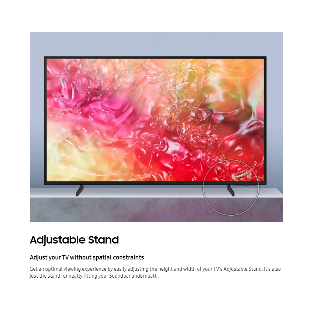 SAMSUNG 55"/65"/75" Crystal 4K UHD Smart TV UA55DU8000KXXM/UA65DU8000KXXM/UA75DU8000KXXM | AirSlim | 4K Upscaling