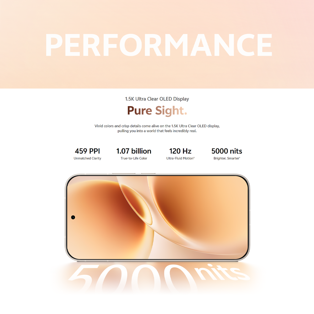 vivo V70 5G 8GB+256GB/ 12GB+256GB/ 12GB+512GB | 6.59 inches | 50MP Rear Camera | Qualcomm SM7750-AB Snapdragon 7 Gen 4 (4 nm) | Li-Po 6500 mAh