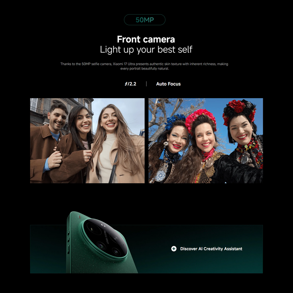 Xiaomi 17 Ultra 16GB+512GB/16GB+1TB | 6.9", LTPO AMOLED | 50MP Rear Camera | Qualcomm SM8850-AC Snapdragon 8 Elite Gen 5 (3 nm) | Li-Po 6000mAh, Supports 90W fast charging