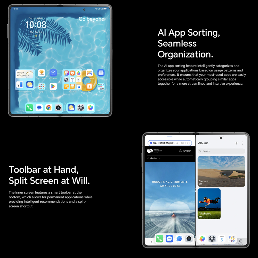 HONOR Magic V3 12GB+12GBGB+512GB | MagicOS 8.0.1 | 7.92 inch, Foldable OLED | Dual SIM