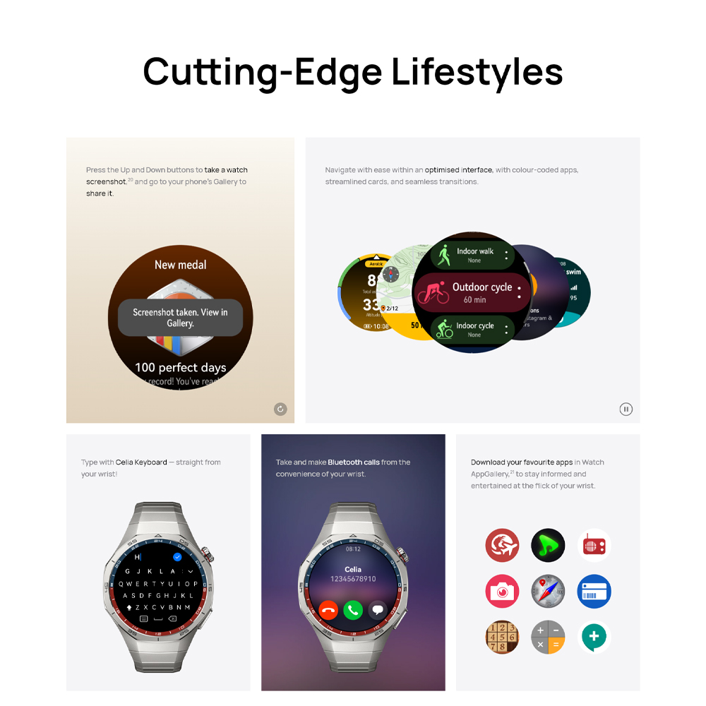 Huawei WATCH GT 5 Pro | Sculpted with aerospace-grade titanium alloy | Pro-Level Sports Golf Courses Map