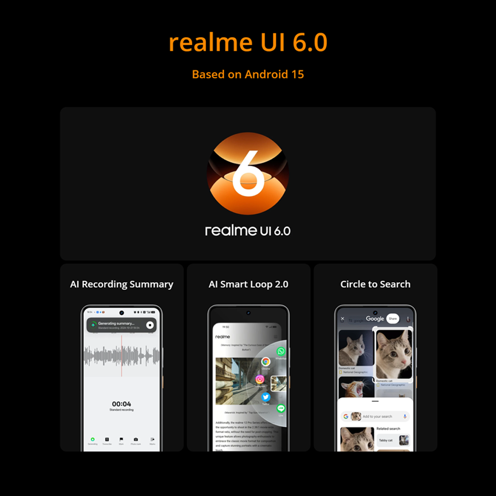 realme 14 5G 12GB+256GB | 6.67 inch | 50MP | Qualcomm Snapdragon 6 Gen 4 (4 nm) | 6000mAh, 45W Fast Charge