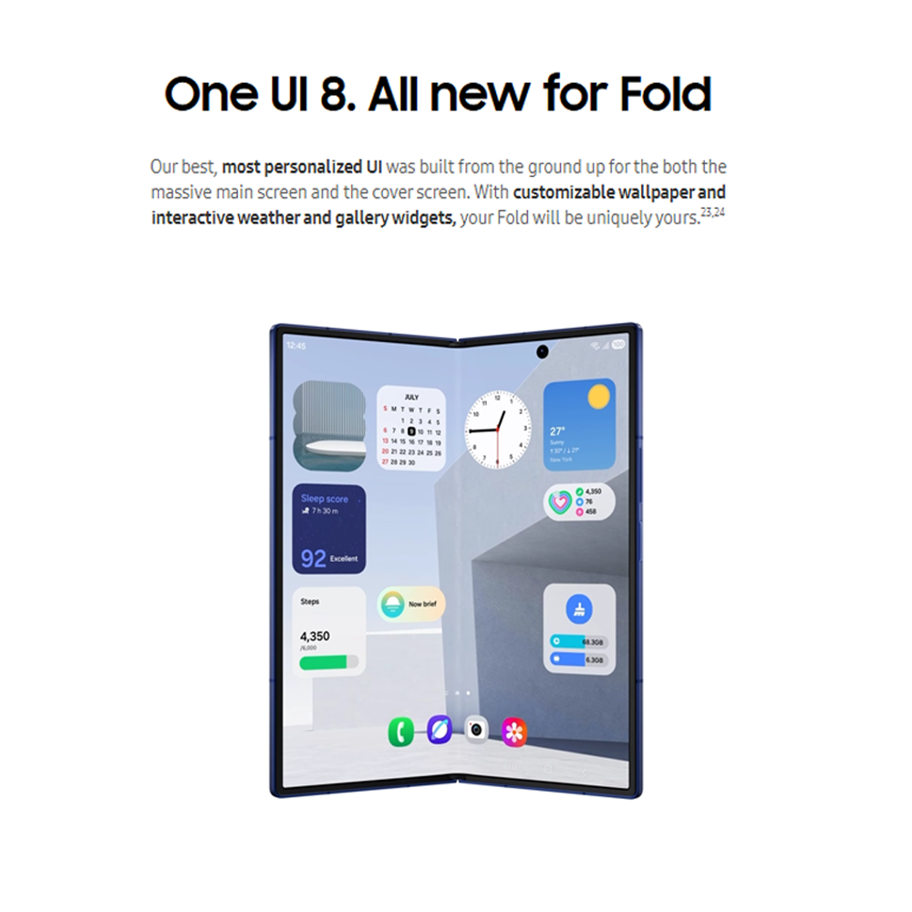 SAMSUNG Galaxy Z Fold7 | 200 MP Ultra Camera | Snapdragon 8 Elite | 8" Foldable Dynamic LTPO AMOLED 2X Display