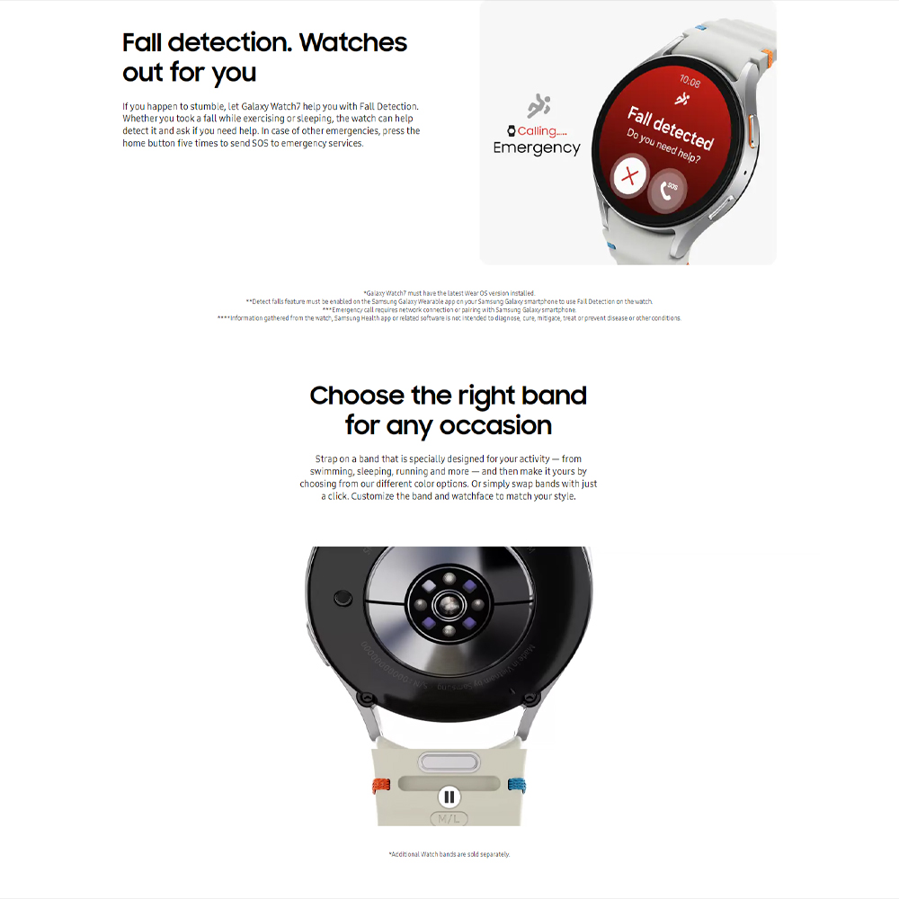 SAMSUNG Galaxy Watch7 Bluetooth 40mm 44mm | Personalized Sleep Coaching | Advanced fitness tracking