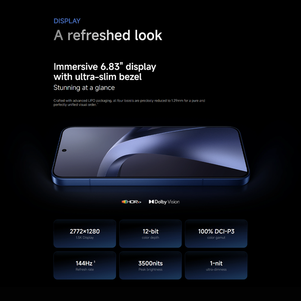 Xiaomi 17T Pro 12GB+512GB | MediaTek Dimensity 9500 | 6.83" 144Hz eye-care AMOLED display | 7000mAh