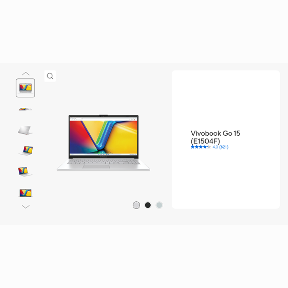 ASUS Vivobook Go 15 Laptop E1504F-ANJ871WS | 8GB+512GB SSD | AMD Ryzen 3 7320U Processor 2.4GHz | 15.6-inch