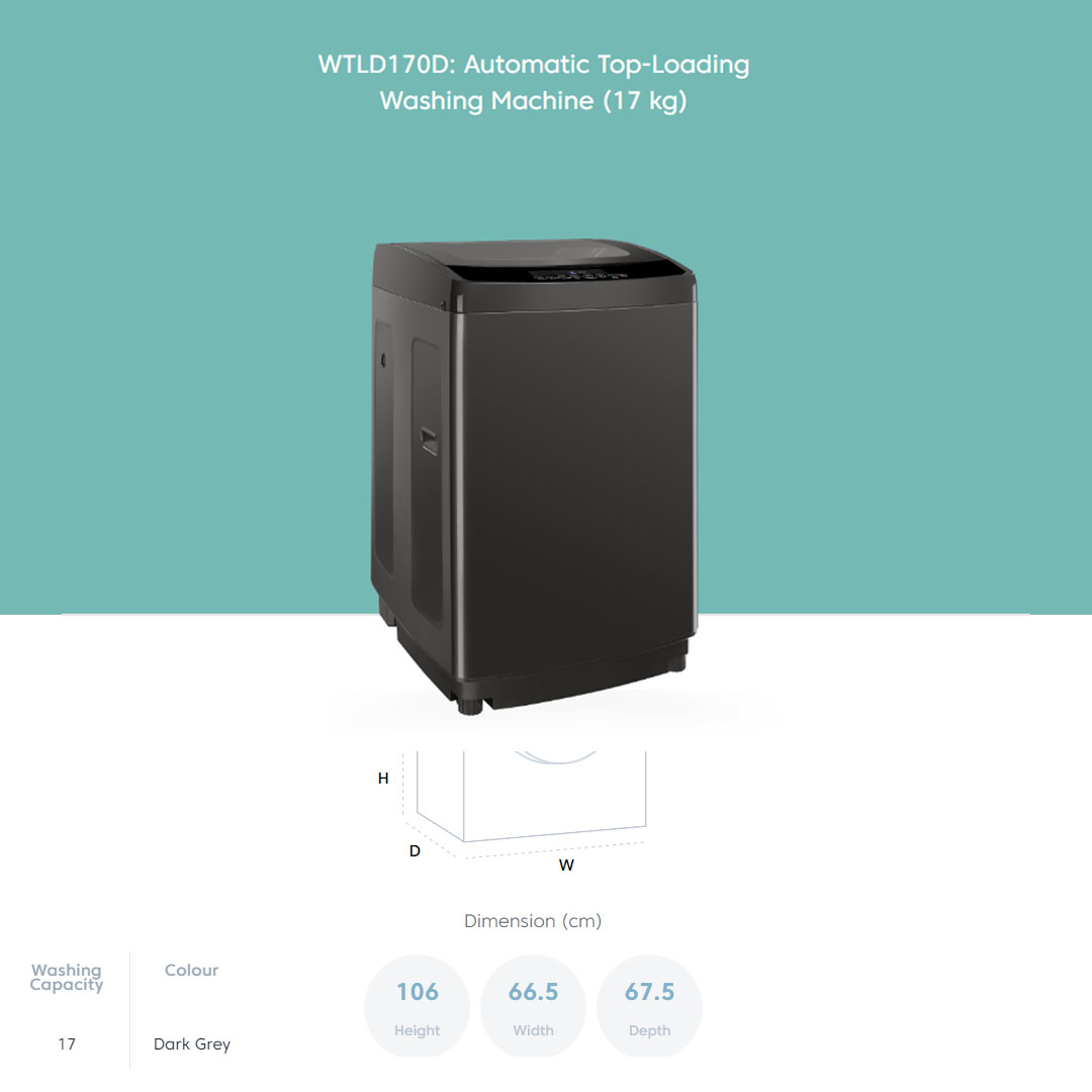 Beko Top Load Washing Machine WTLD120D/WTLD170D | 5 Star WELS Water Rating | Fuzzy Control | Stainless Steel Drum | Aquawave Technology | Glass Top Lid | Washing Machine with 2 Years General Warranty & 12 Years Motor Warranty