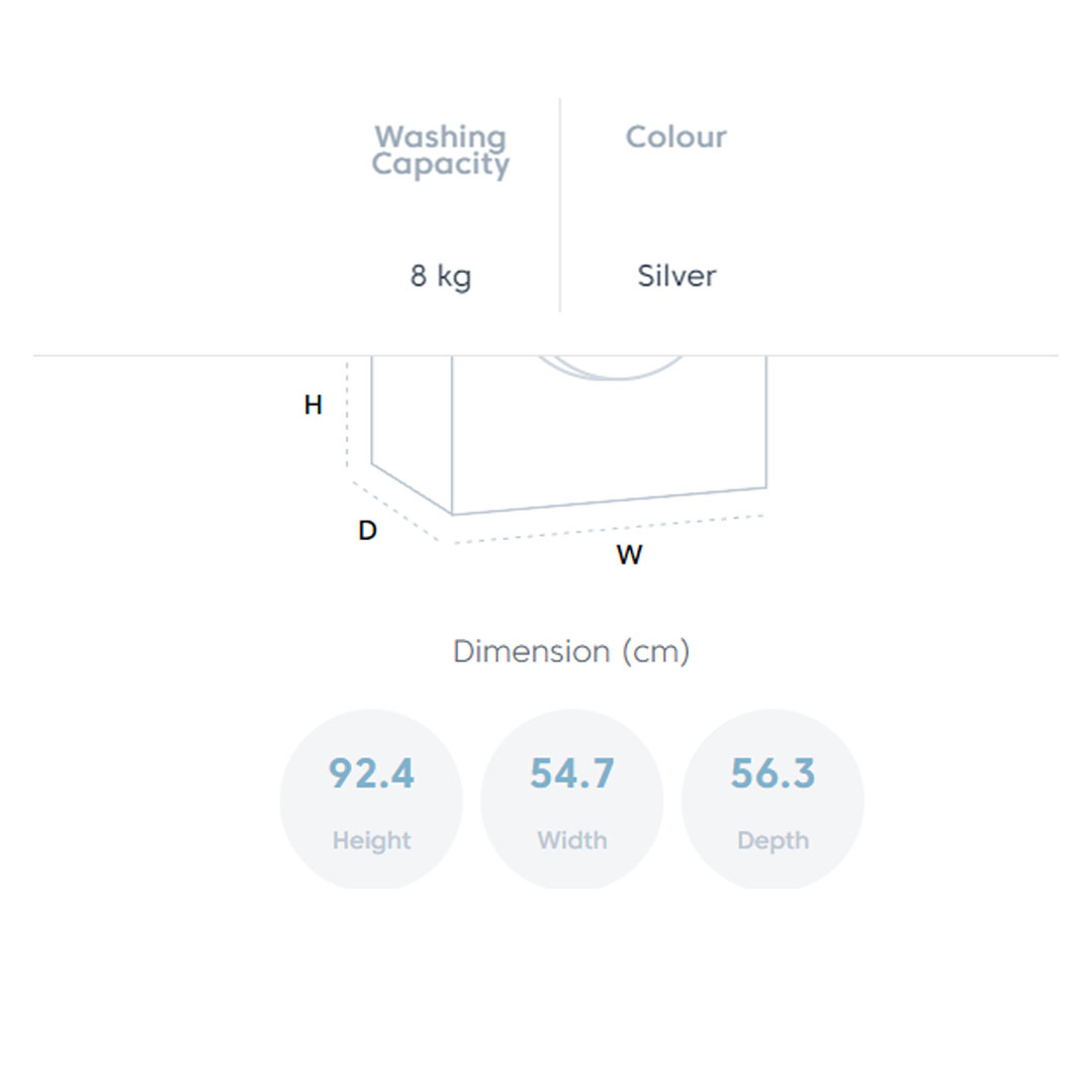 Beko Top Load Non-Inverter Washing Machine WTLJI08C1SM/WTLJI10C1SM | 10 Programmes | Quick Wash | DrumClean | Air-Dry | Fuzzy Control | Child Lock | Washing Machine with 2 Years Warranty