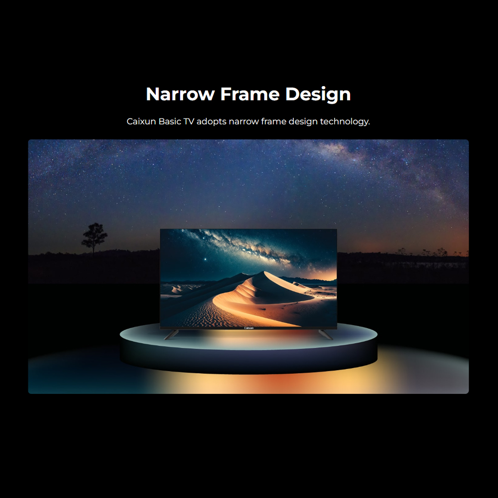 Caixun 40" 2K Basic TV (PROXIS) | Narrow Frame Design | Rich Interface, More Application