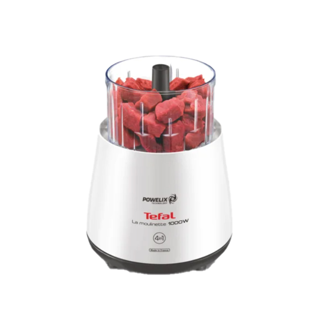 Tefal 0.5L La Moulinette Chopper DPA171 | Ultra Powerful 1000W Motor | Versatile 4 in 1 Product | Motor Protection System | Chopper with 2 Year Warranty