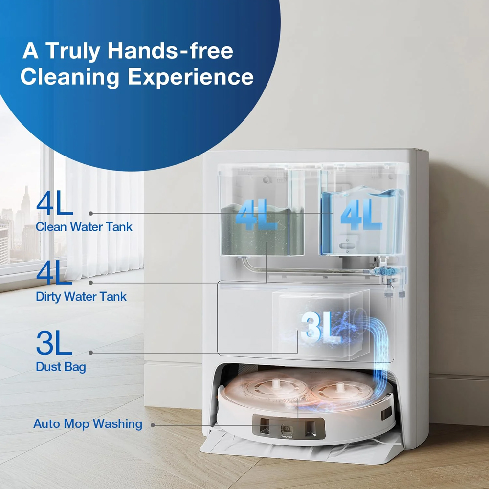 Ecovacs 7100Pa DEEBOT OMNI T20e | Auto-lift Mopping | TrueDetect 3D 3.0 | Tailor-made Housekeeper Mode