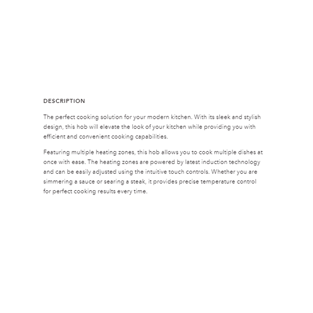 ELBA 2 Burners Built-in Induction Cooker EIC-K7082ST(BK) | 9 Power Levels | Time-Saving of 2 Cooking Zones | Safety Lock | Cooker with 1 Year Warranty