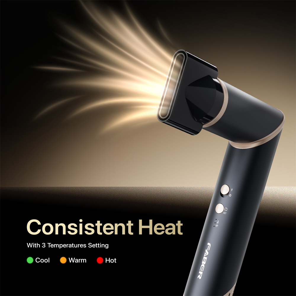 Faber 1500W FHD Aura Hair Dryer | G1505BK/R1501BK | Cool Shot Function | Multiple Heat and Speed Settings | Stylish Design
