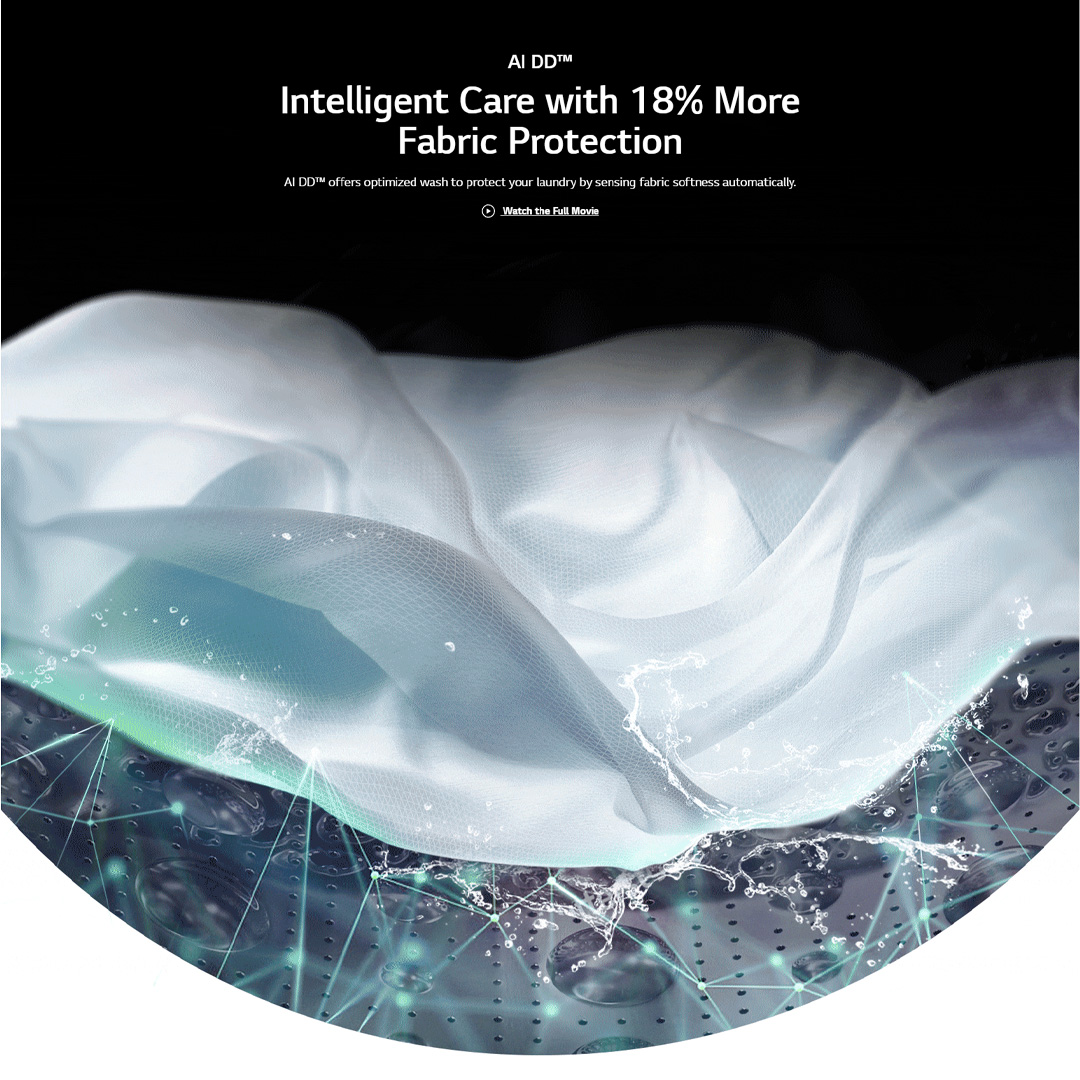 LG 12KG Front Load Washer with AI Direct Drive and TurboWash 360 FV1412S3B | Steam™ | Smart Control | Bigger Capacity | Washer with 1 Year Warranty