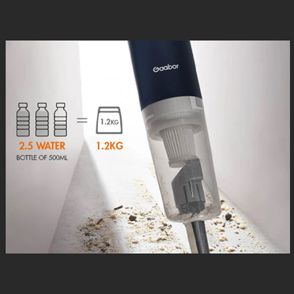 Gaabor 500W Stick Vacuum cleaner VCW14M-BE01A | 400w Strong Motor Release | Washable Filter Components |  90°Floor Brush For Individual Storage |  1  Year General Warranty