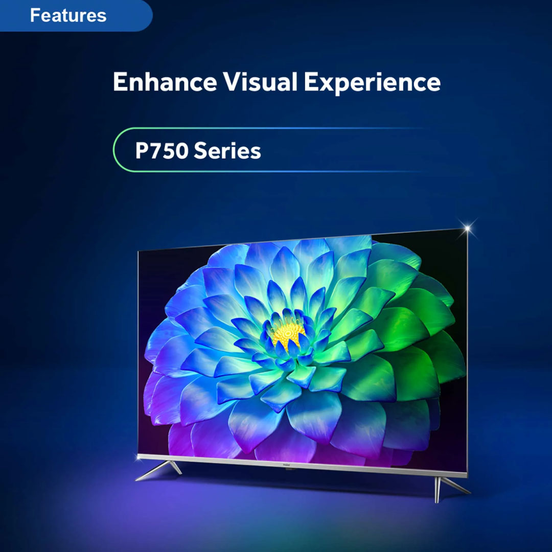 HAIER 50"/75" 4K UHD Google HQLED TV H50P750UX/H75P750UX | Google Tv |  Dolby Vison & Dolby Atmos |  HQLED |  Smart TV with 2 Year Warranty