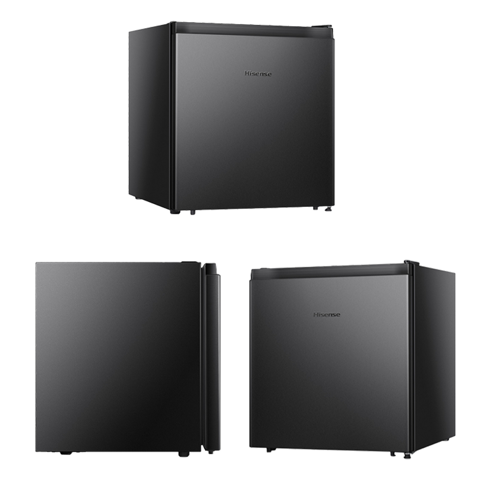 HISENSE 60L Minibar RR60D4ABN Single Door Fridge Mini Bar Refrigerator | Reversible Door | Separate Chiller Zone | Adjustable Thermostat