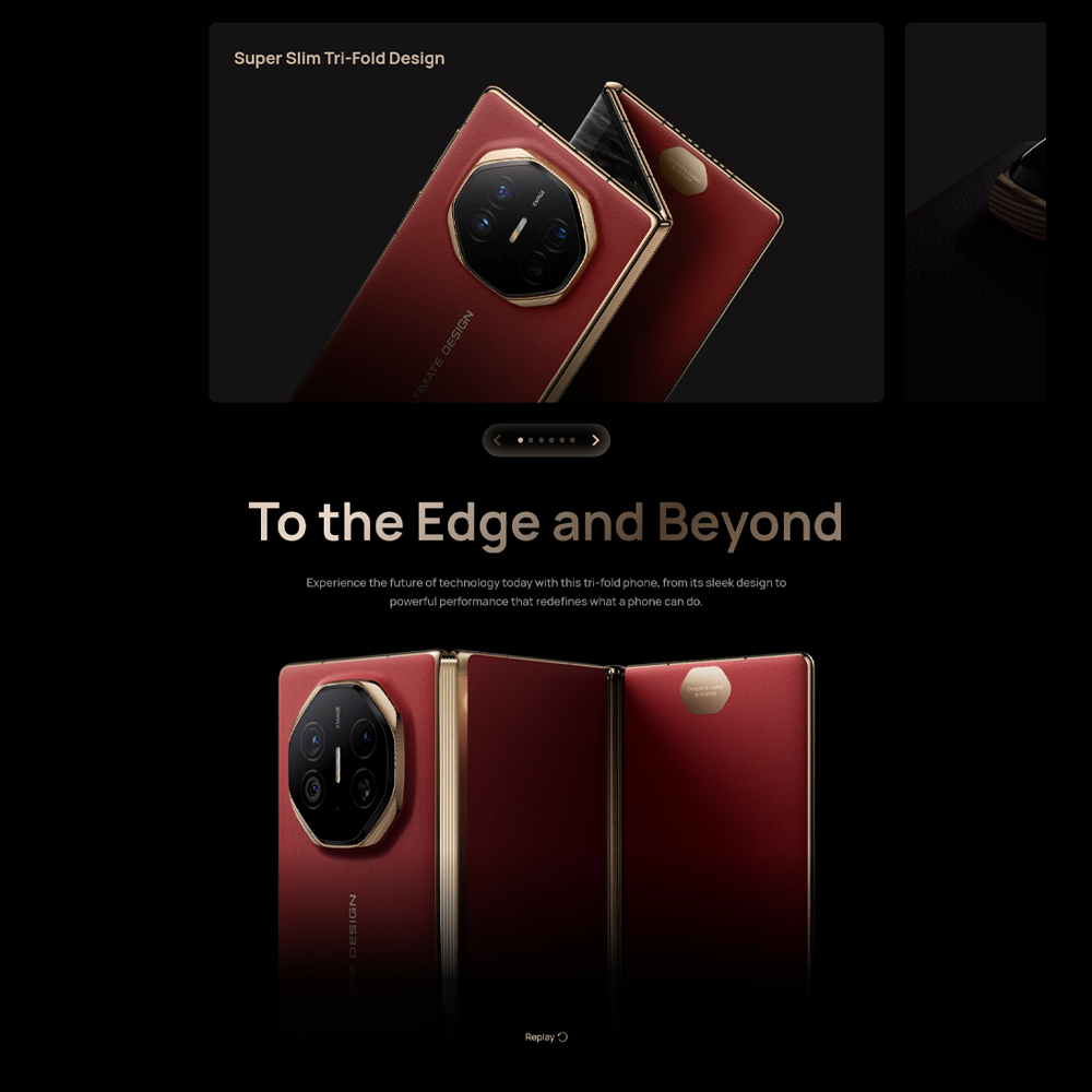 HUAWEI Mate XT Ultimate Design 16GB+1TB | 10.2 inch, Tri-foldable LTPO OLED | 50MP Main Camera | Kirin 9010, Octa-Core | Si/C Li-Ion 5600 mAh