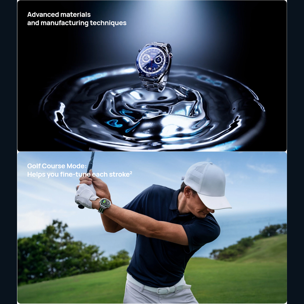 Huawei Watch Ultimate HNBR/ Titanium Strap | Liquid Metal Material | Pro-level Sports | Bluetooth Calling