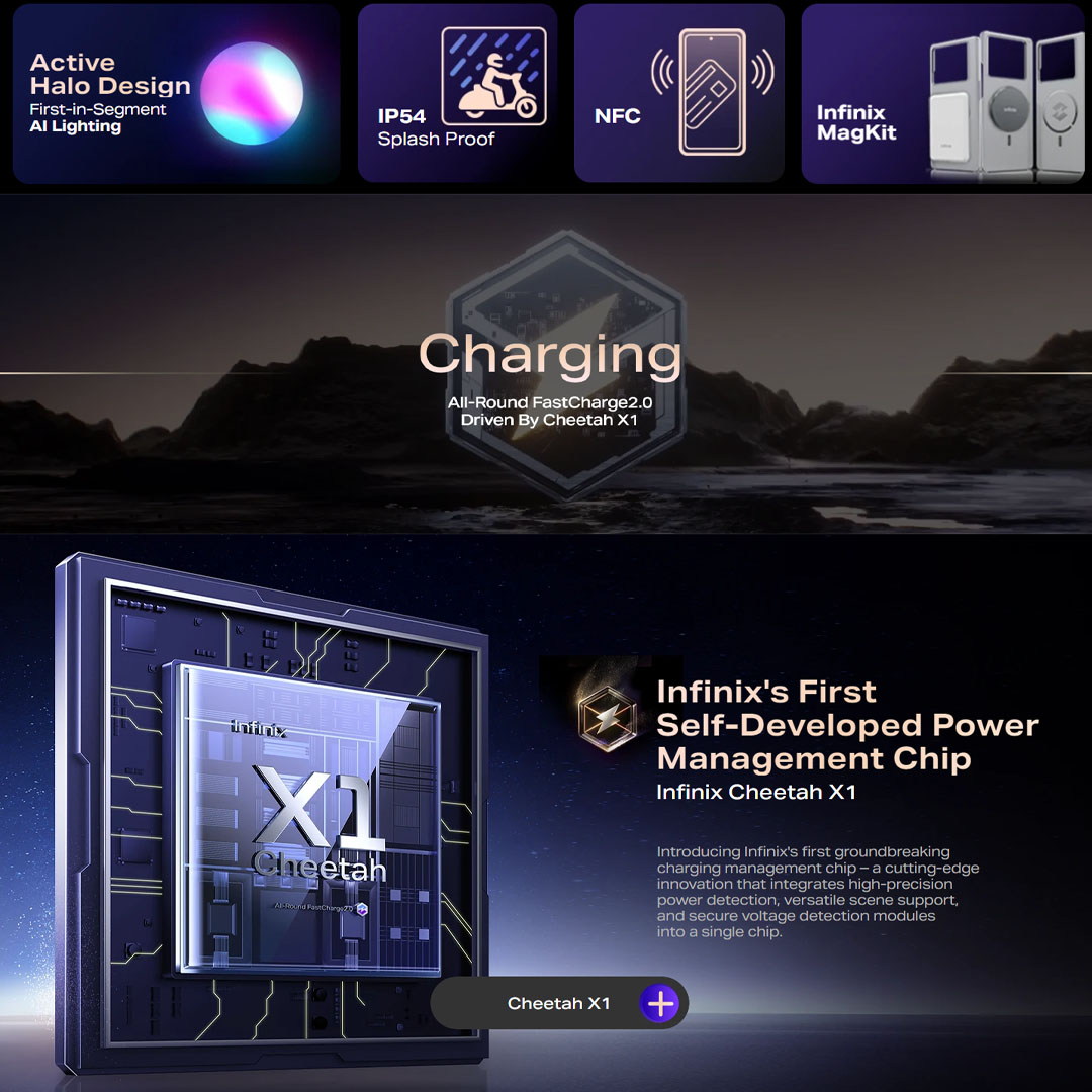 Infinix Note 40 8GB+256GB | Li-Po 5000mAh | 45W | 6.78 inches | Flexible AMOLED display | Mediatek Helio G99 Ultimate | Smartphone with 1 Year Manufacturer Warranty