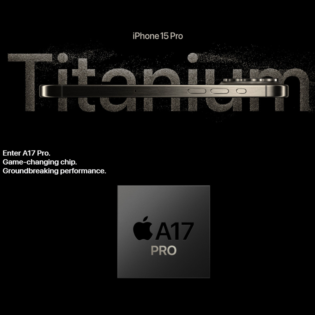 (Pre-Order Start 22.09.2023)  Apple iPhone 15 Pro | 6.1" Super Retina XDR OLED Display | 48MP Main Camera | A17 Pro Chip | Always-On Display | Crash Detection | Smartphone With 1 Year Warranty