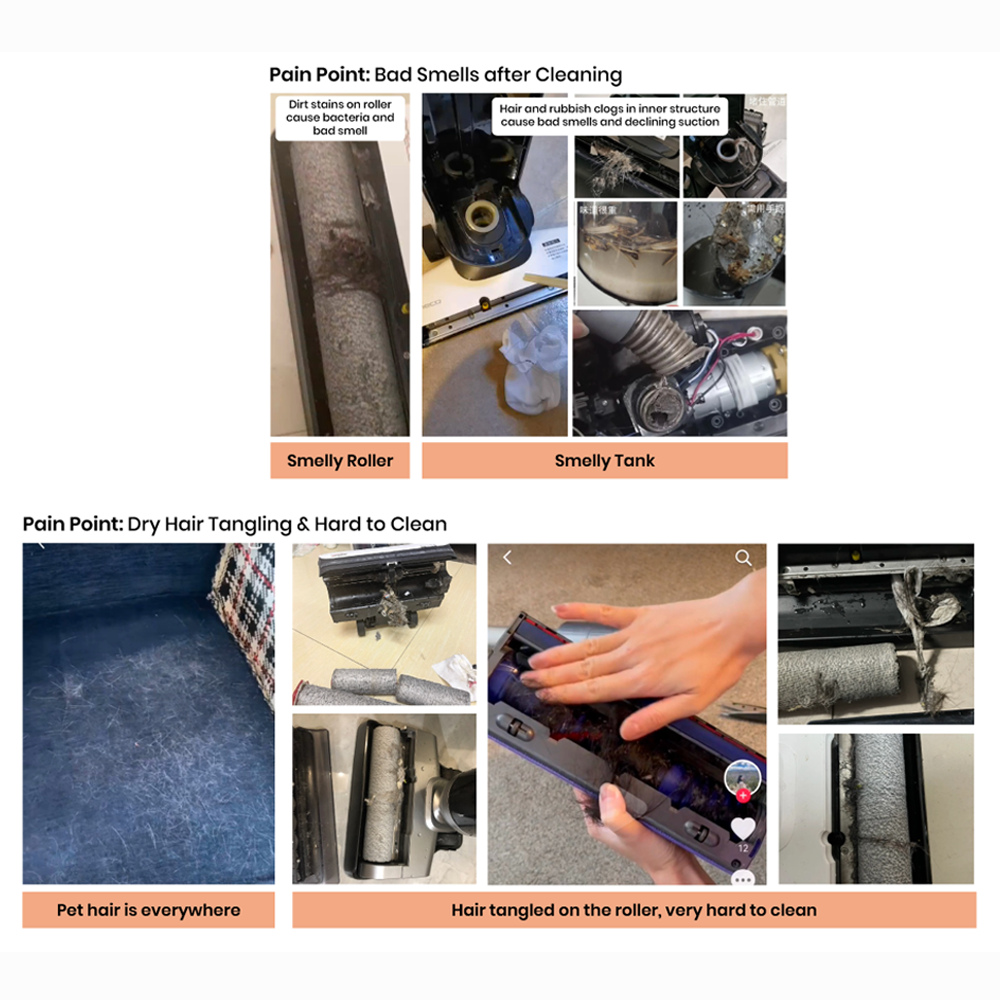 Joyoung 330W 180 Flat Floor Washer Vacuum Cleaner JY-FW8 | Dynamic water system | Easy-cleaning | Zeroflat