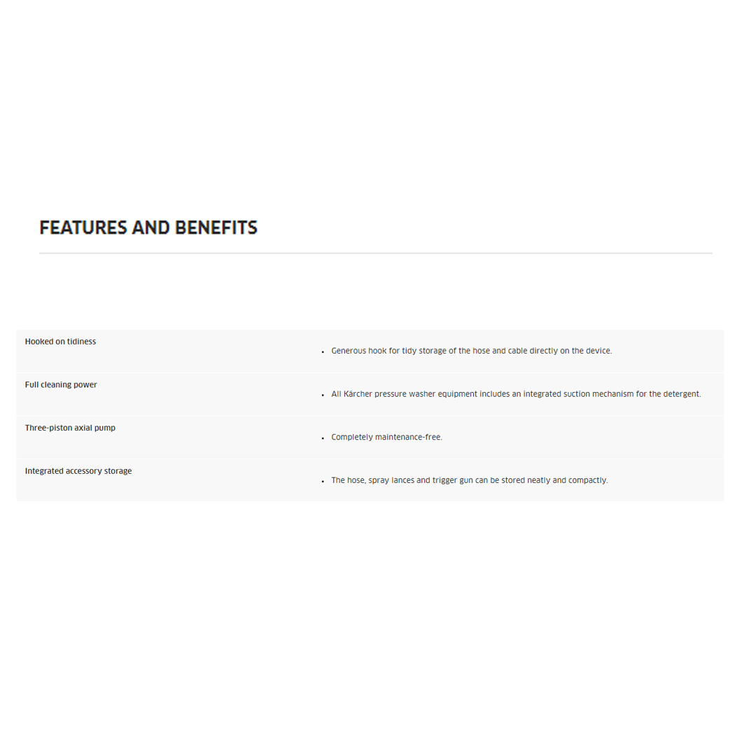 Karcher 120 Bar Pressure Washer K 2.360 | High-Pressure Gun | Full Cleaning Power | Vario Power Jet | Dirt Blaster