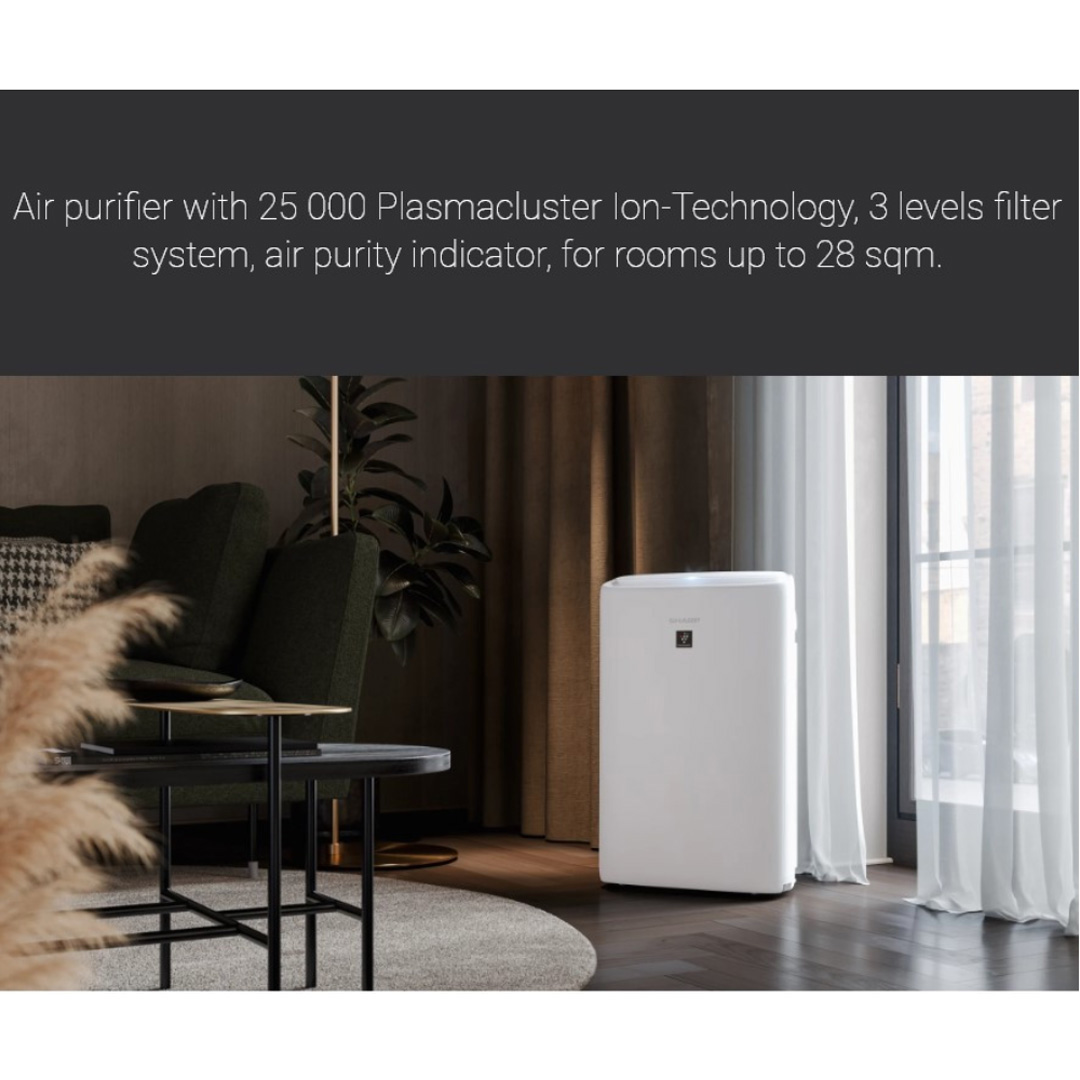 SHARP 28m² AIoT Plasmacluster Technology Humidifying Air Purifier KIN40LW | Ion Technology | Humidification | Intelligent Mode | Auto Mode | Air Purifier with 1 Year Warranty