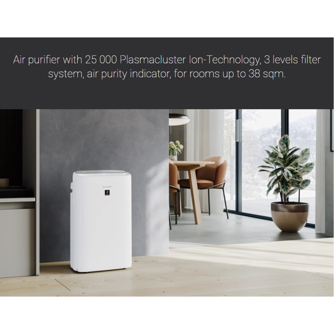 SHARP 38m² AIoT Plasmacluster Technology Humidifying Air Purifier KIN50LW | Ion Technology | Humidification | Intelligent Mode | Auto Mode | Air Purifier with 1 Year Warranty