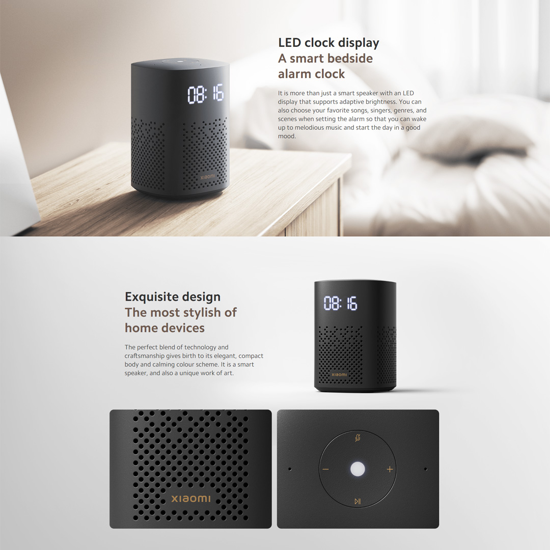Xiaomi Smart Speaker IR Control L05G | Balanced Sound Field | Google Assistant Built-in | Smart Home Control Center | Speaker with 1 Year Warranty