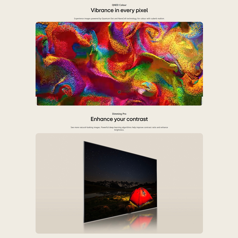 LG 75" QNED 4K Ultra HD TV with AI ThinQ 75QNED86TSA | Alpha 8 AI Processor 4K | ThinQ AI & WebOS