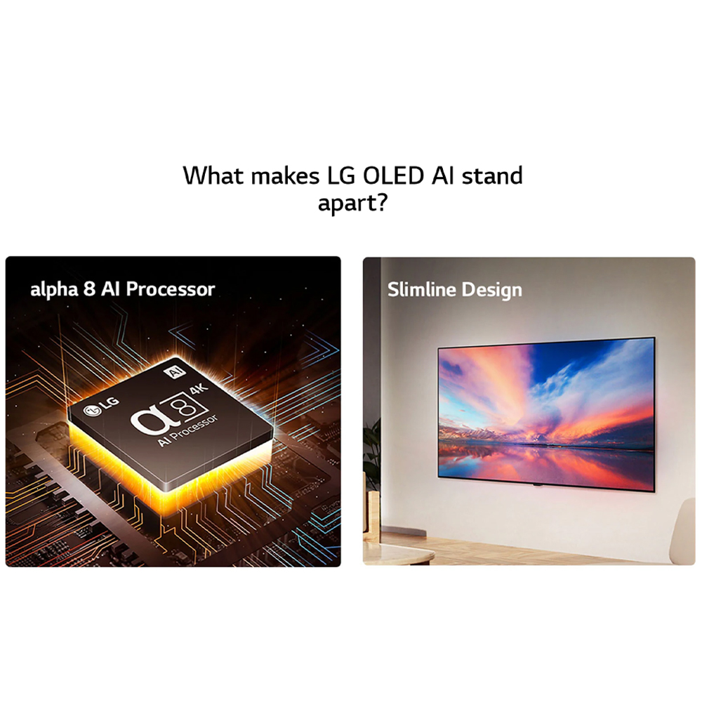 sold out       icon arrow left boldicon arrow right bold Share:  0 Product Information Section LG 55/65 inch 4K UHD Smart TV with AI B4 | α8 AI Super Upscaling 4K | FreeSync Anti-Tear | HGiG Game Mode