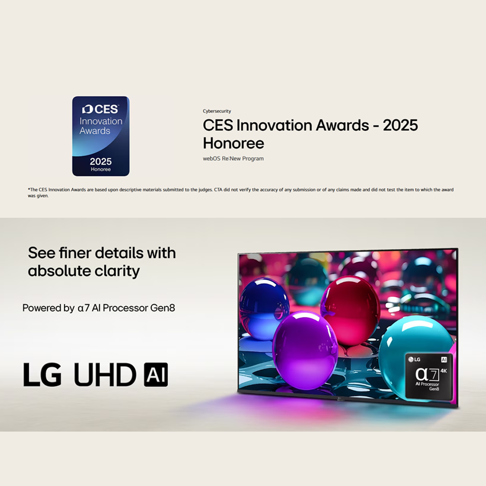 LG 43"/ 50"/ 55"/65" 4K UHD AI TV UA73 Smart TV 43UA7350PSB|50UA7350PSB|55UA7350PSB|65UA7350PSB | AI Magic Remote | AI Processor Gen8 |  HDR10 Pro