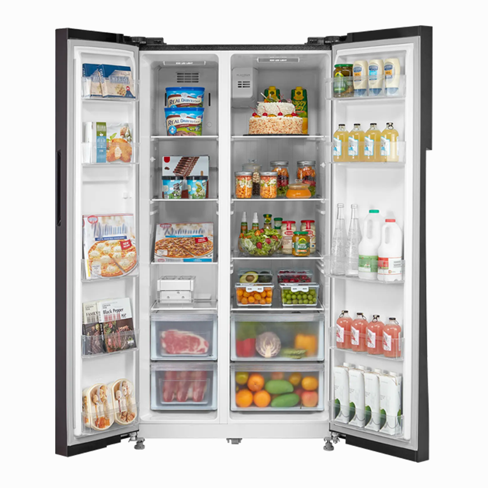 Midea 660L Side By Side Inverter Refrigerator MDRS712FIE61W | Inverter Quattro Compressor | Platinum Fresh | Multi Air Flow