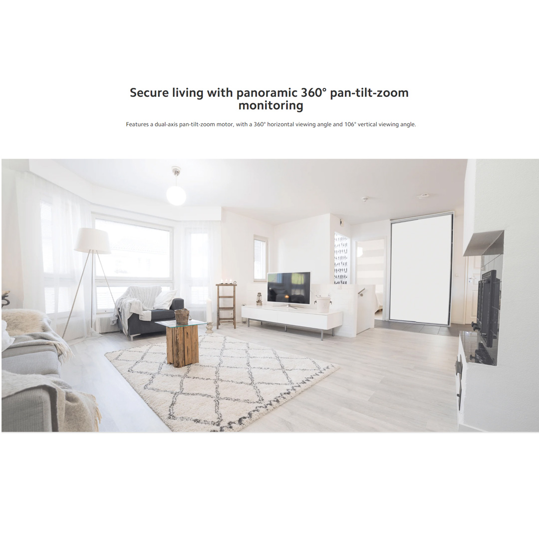 Xiaomi 1080P Smart Camera C200 MJSXJ14CM | 1080p Full HD for Clearer Video Quality | Panoramic 360° Pan-tilt-zoom Monitoring | Infrared Night Vision | Smart Camera with 1 Year Warranty