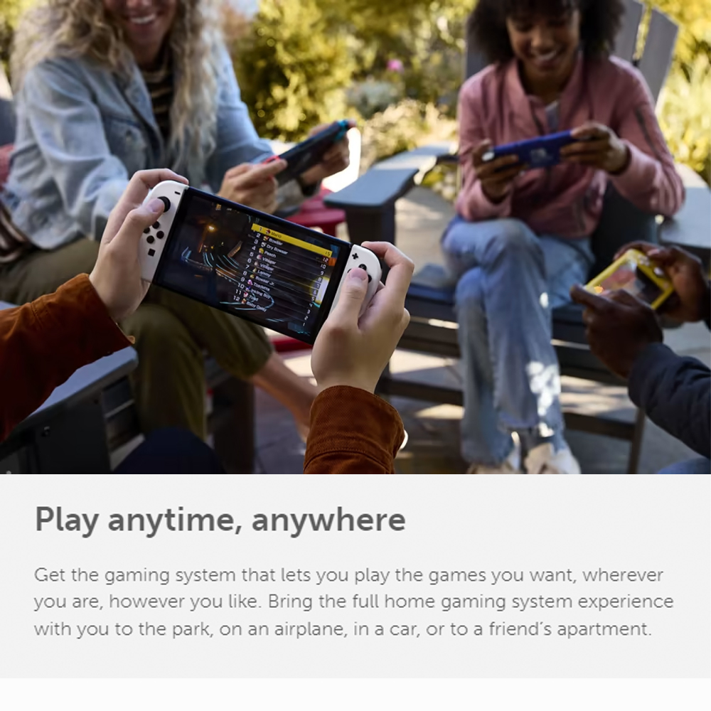 Nintendo Switch - OLED Model (MAXSOFT) 115461 | 7-inch OLED screen | Wide adjustable stand | 64 GB